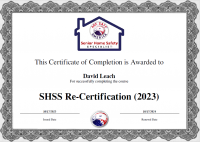 SHSS Certification