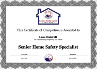 certification Senior Home Safety Specialist DavisJamesCo