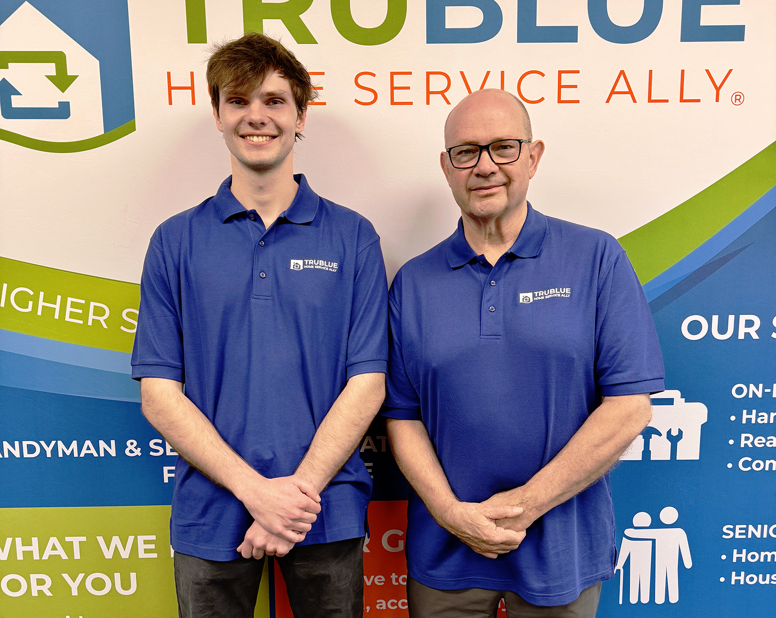 Will Kinkade and Jeff Kinkade, Co-owners of TruBlue Ally North JoCo