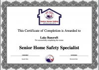 Certification Senior Home Safety Specialist
